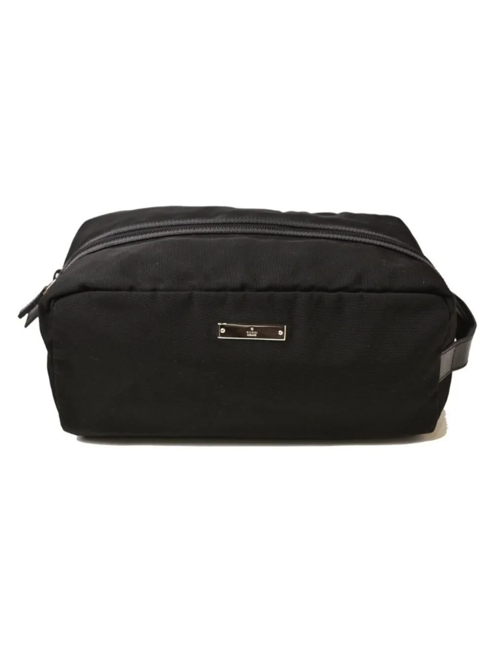 Gucci Travel Pouch Clutch Vintage Nylon Canvas Black